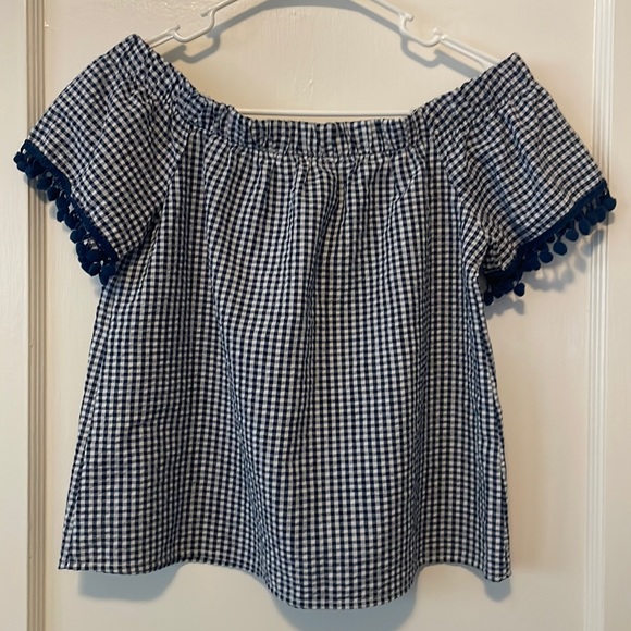 Off the shoulder gingham top - Picture 1 of 2